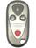Front. Car Keys Express - Acura Keyless Entry Remote - 4 Buttons (Lock, Unlock, Trunk, and Panic) - Grey.