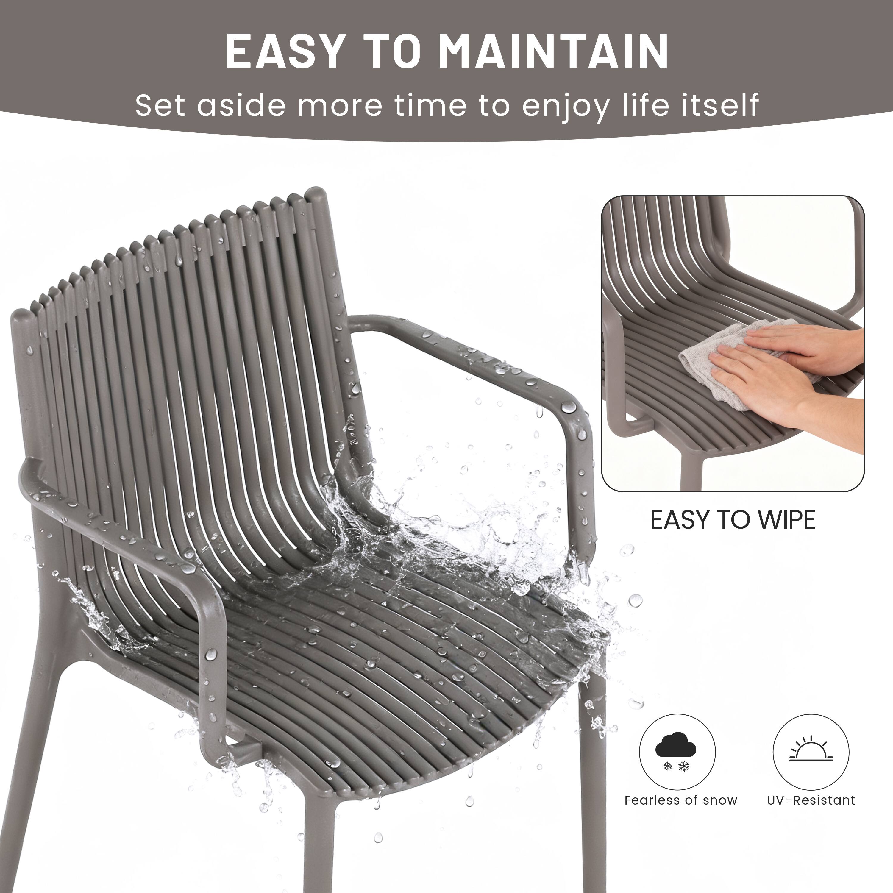 EASY TO MAINTAIN  
Set aside more time to enjoy life itself  

EASY TO WIPE  

Fearless of snow  
UV-Resistant