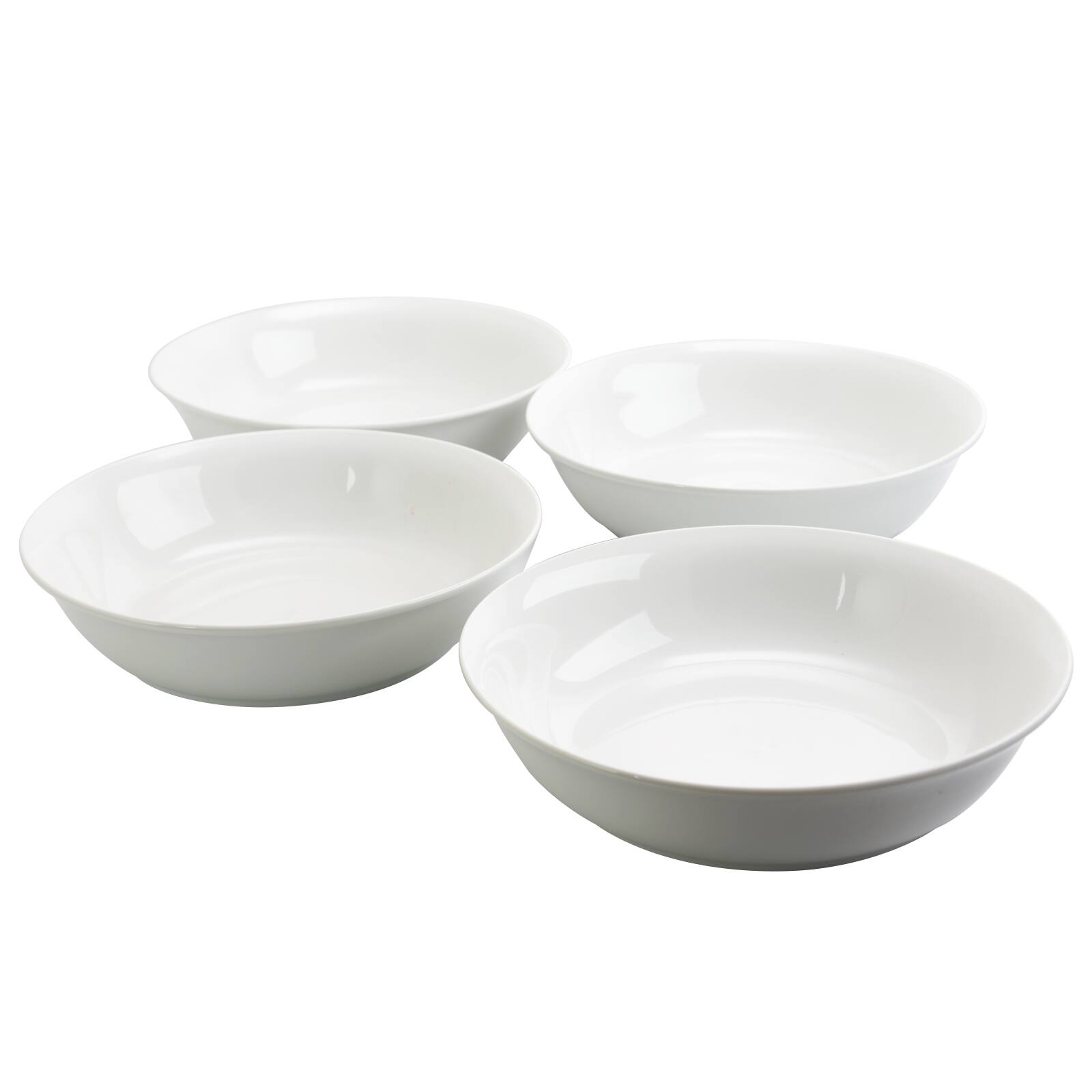 Alt View 2. Gibson - Gibson Home Wide 8.75 in. Stoneware Dinner and Serving Bowls in White, Set of 4 - White.