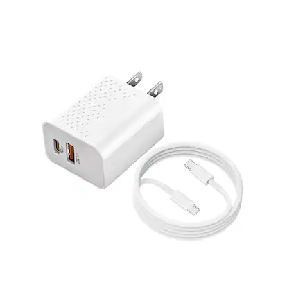 Front. Qixxronics - 35W Fast Type-C Charger and 3ft USBC Cable for Google Pixel 5 / 6/ 6a, Pixel 7 / 7a, Pixel 8 / 8a / 8 Pro / 9 / 10 / 10a - White.