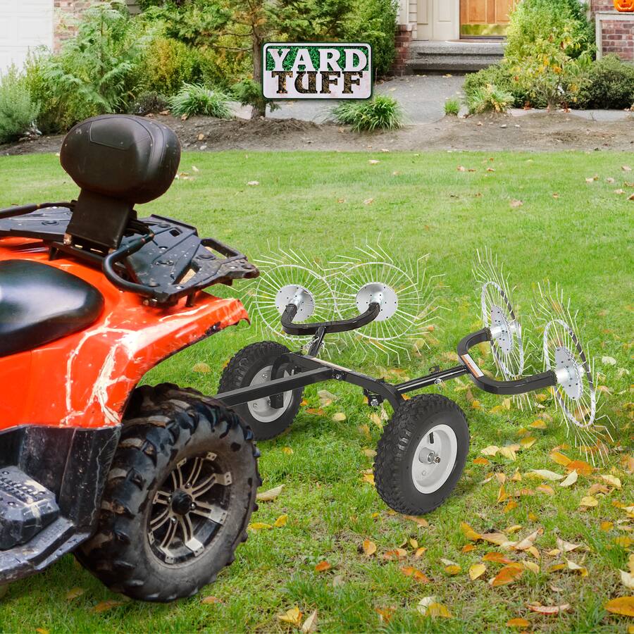 Yard Tuff Acreage Rake, Steel Tow Behind Dethatcher for Lawn & Garden ...