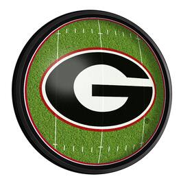 The Fan-Brand - Georgia Bulldogs Football 18'' Round Slimline Illuminated Wall Sign - Multicolor
