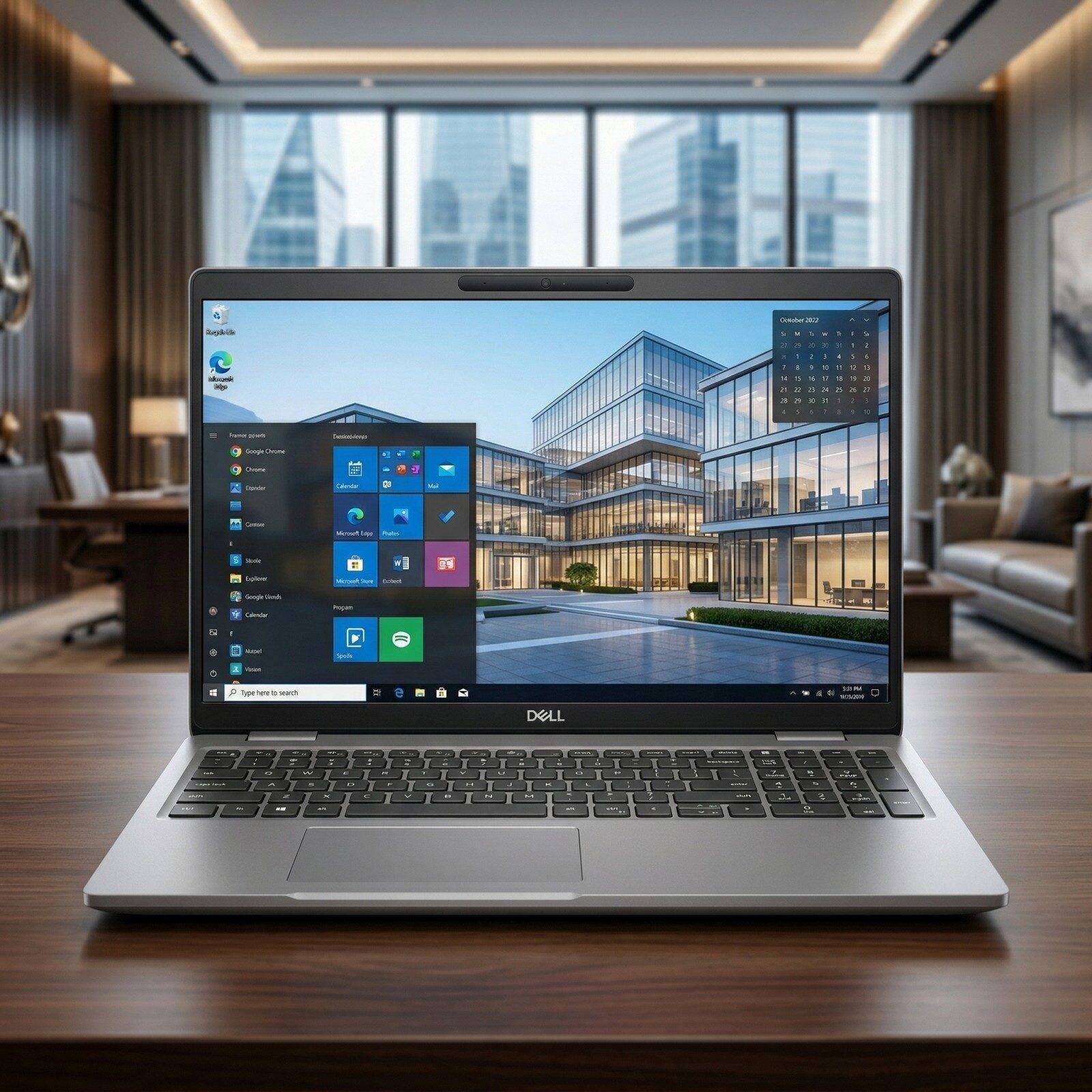 The text in the image is:

- Dell
- October 2023
- Sunday, October 1
- 8:50 PM
- Type here to search