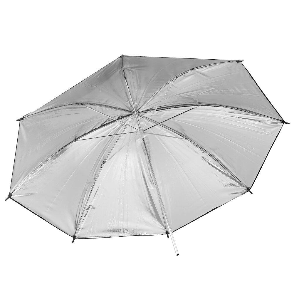 Back. Neewer - 2-Pack 33" Reflective Umbrella, Black/Silver.