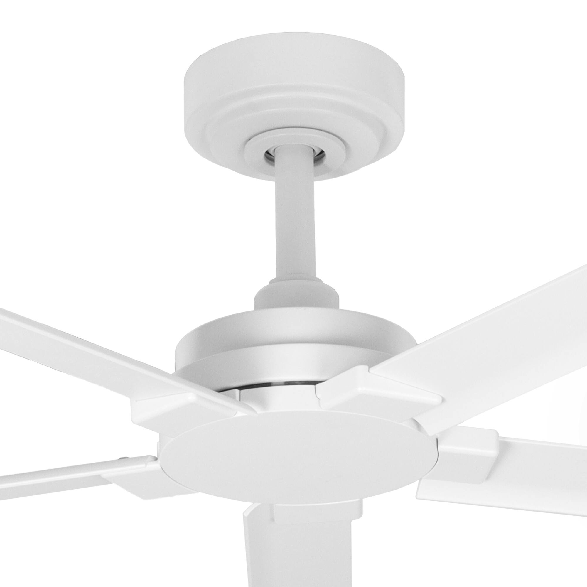 Alt View 7. Parrot Uncle - 84-Inch Wet-Rated Outdoor Aluminum Ceiling Fan with 6-Speed DC Motor & Remote – Ideal for Patios, Gazebos - White.