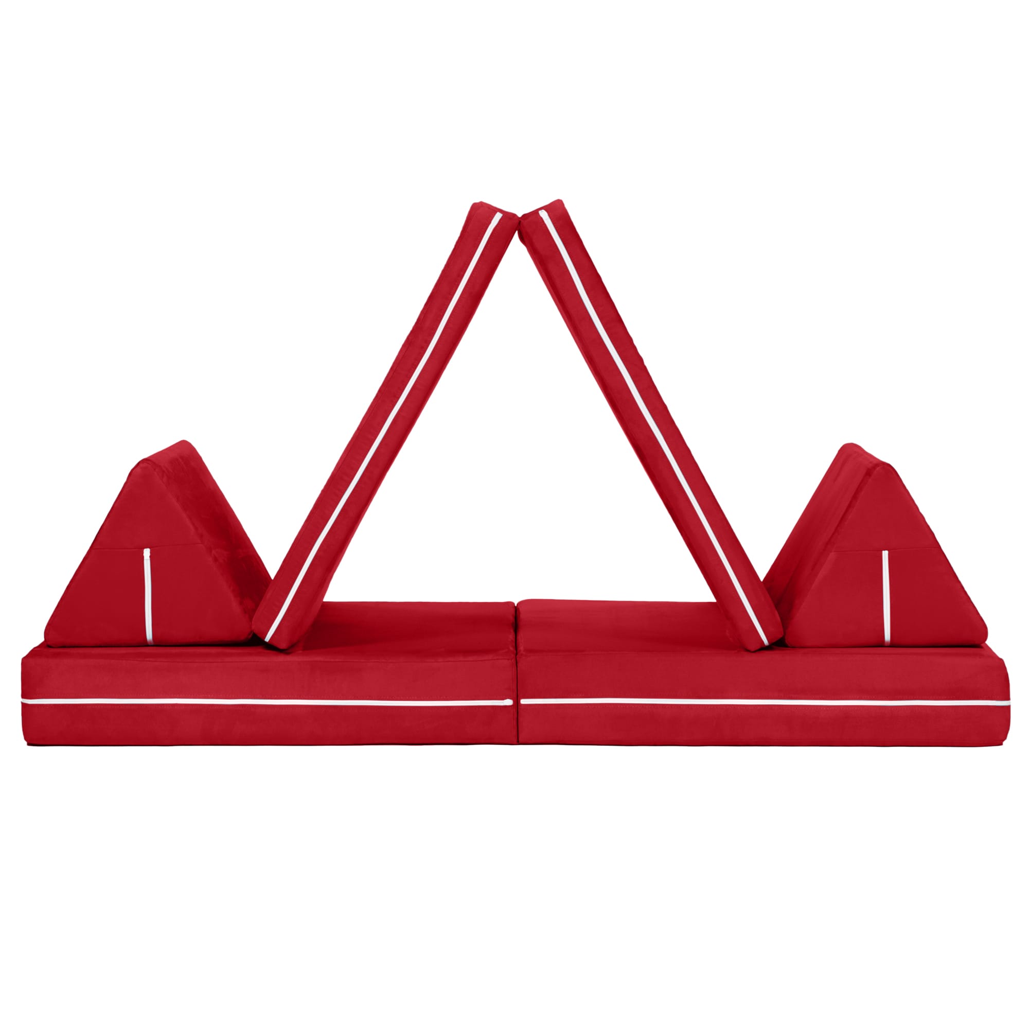 Alt View 2. Jaxx - Jaxx Zipline Playscape Imaginative Furniture Playset for Creative Kids, Original Set, Cherry - Cherry.