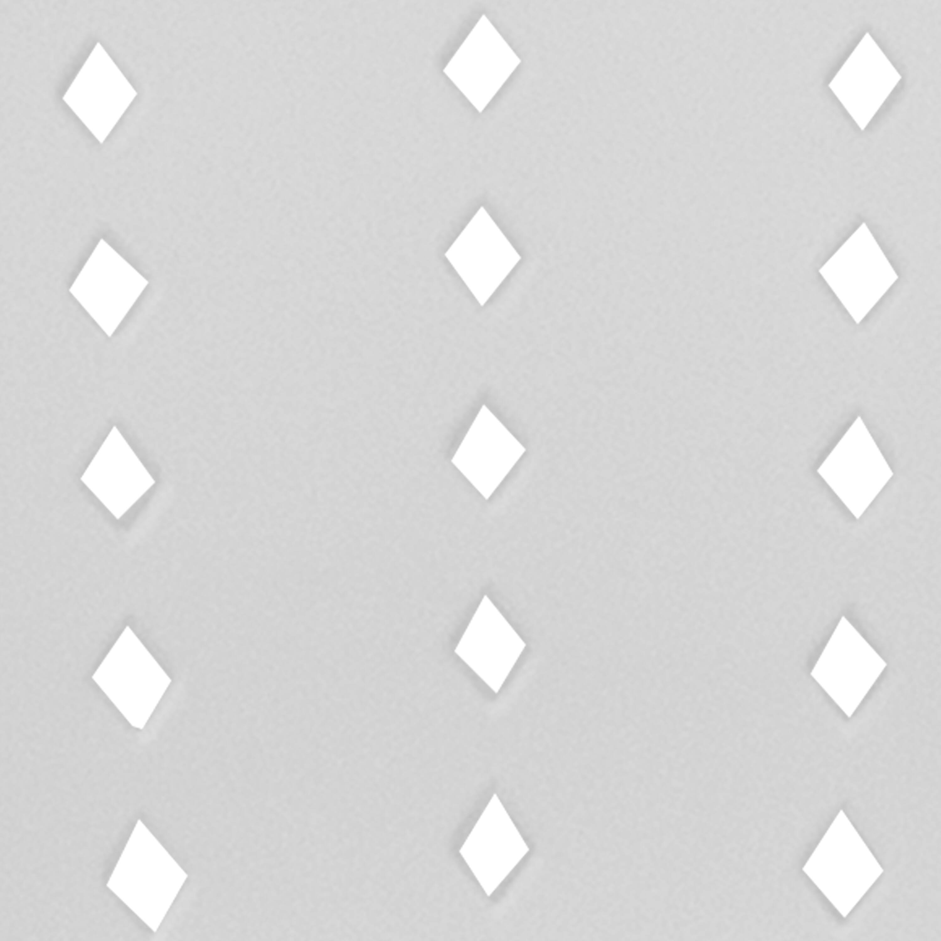 The image shows a pattern of small white squares arranged in three vertical columns on a light gray background.