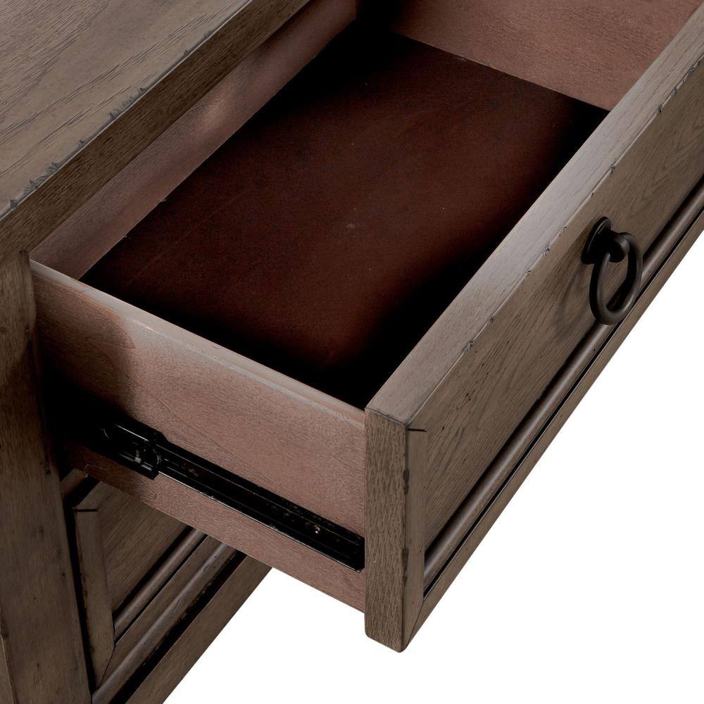 Alt View 1. Liberty Furniture Industries - 2 Drawer Night Stand w/ Charging Station in Dusty Taupe - Multi.