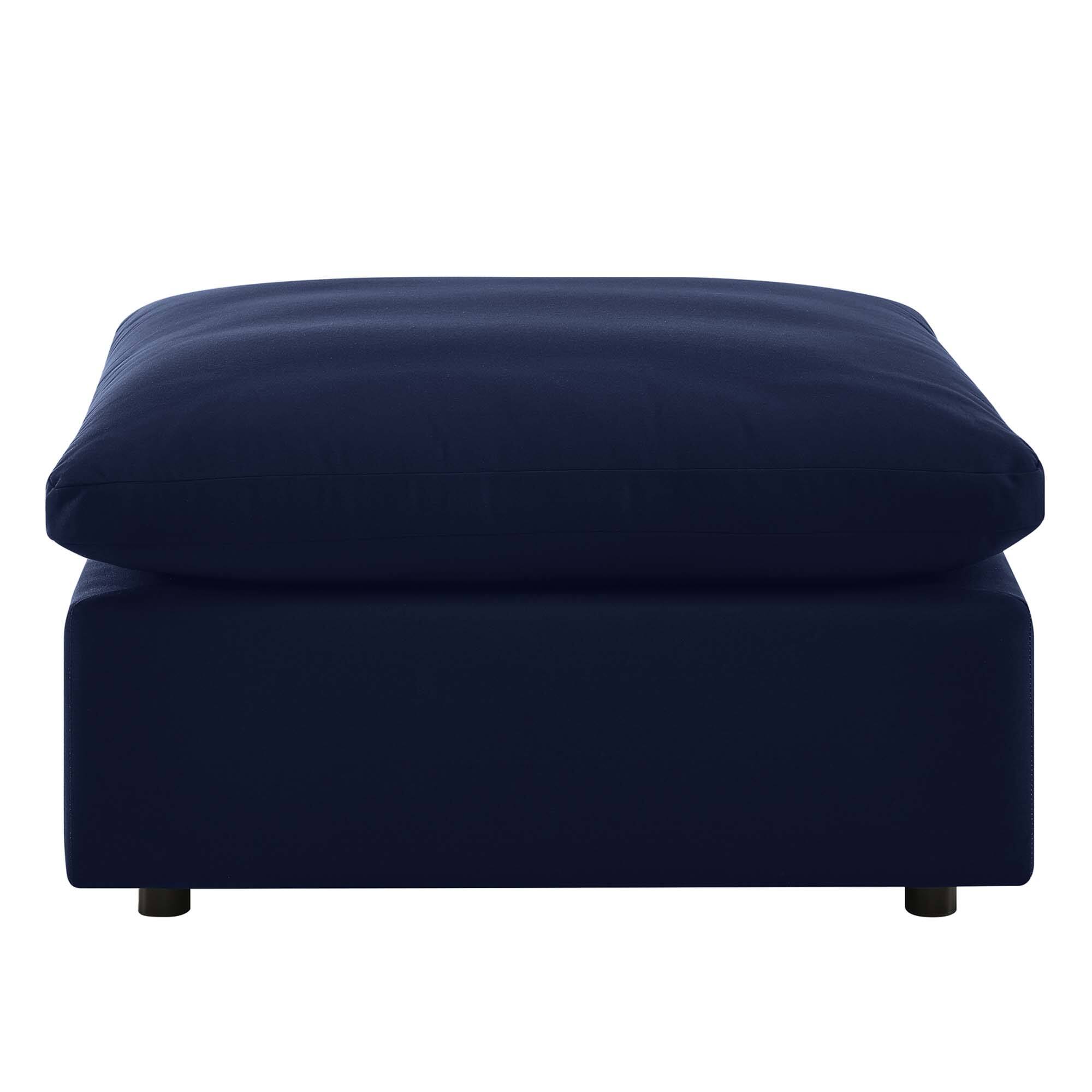 Alt View 1. Modway - Commix Sunbrella® Outdoor Patio Ottoman by Modway - Navy.