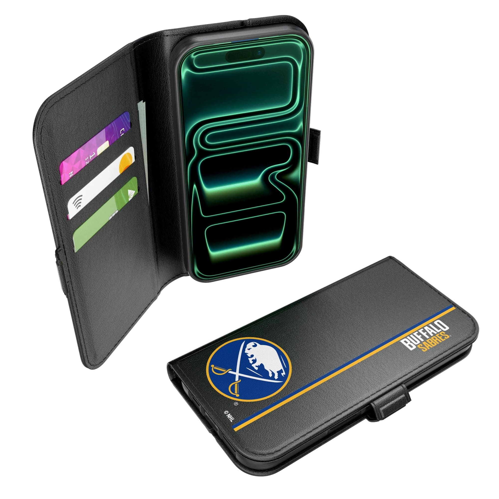 Keyscaper - NHL - Buffalo Sabres iPhone Folio 2.0 Case - 17 Pro Max - Black price history on PriceWatchPro