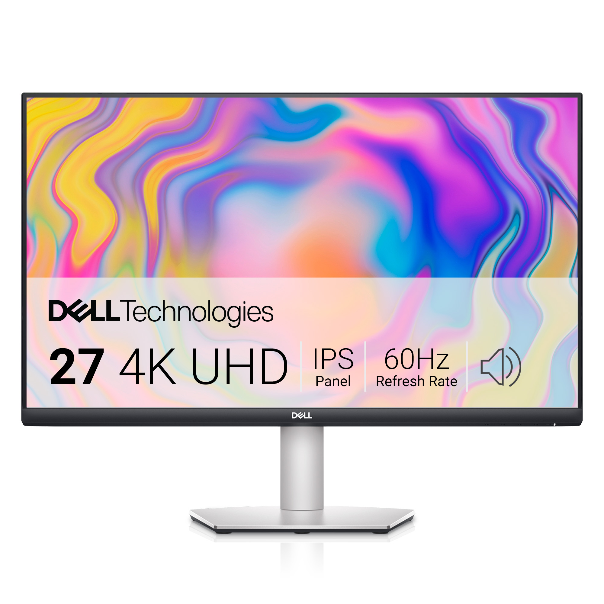 Dell - S2722QC 27" IPS LED 4K UHD FreeSync Monitor (USB-C, HDMI) - Platinum Silver