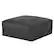 Alt View 13. Simpli Home - Brody Large Square Coffee Table Pouf - Distressed Black.