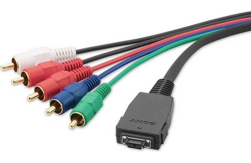 Alt View 2. Sony - Sony VMCMHC3 Sony HD Output Adapter Cable Component cable for DSC with multi-use terminal "TYPE 2" and "TYPE 3" for Seve - Black.