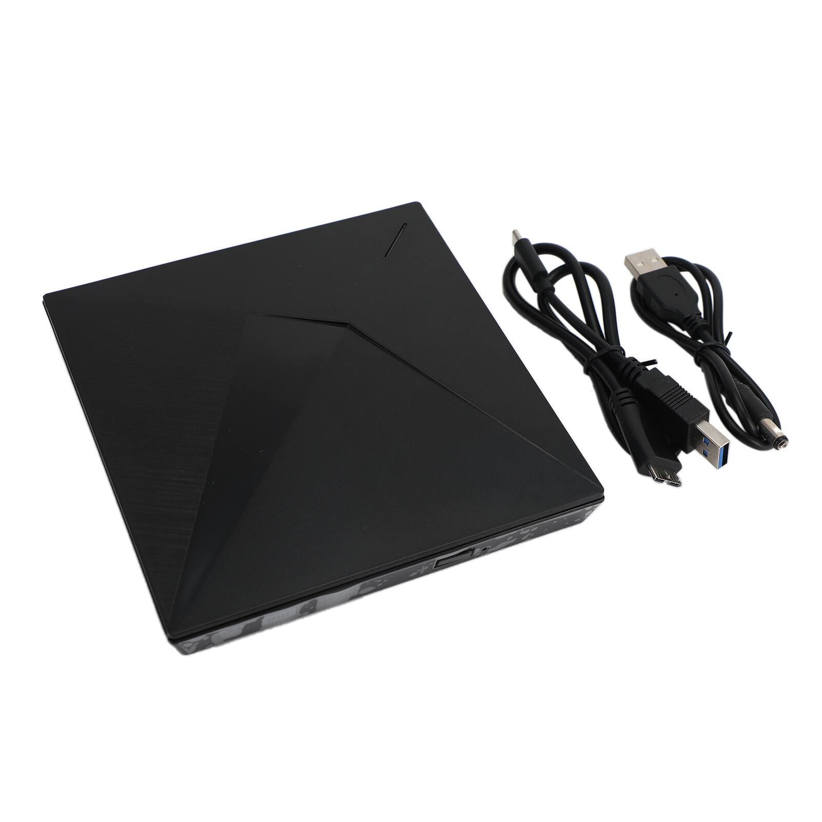 Alt View 5. Topteng - Ultra Thin External DVD Drive - USB 3.0 & Type-C, Portable CD/DVD Burner for Laptop, PC & Mac.