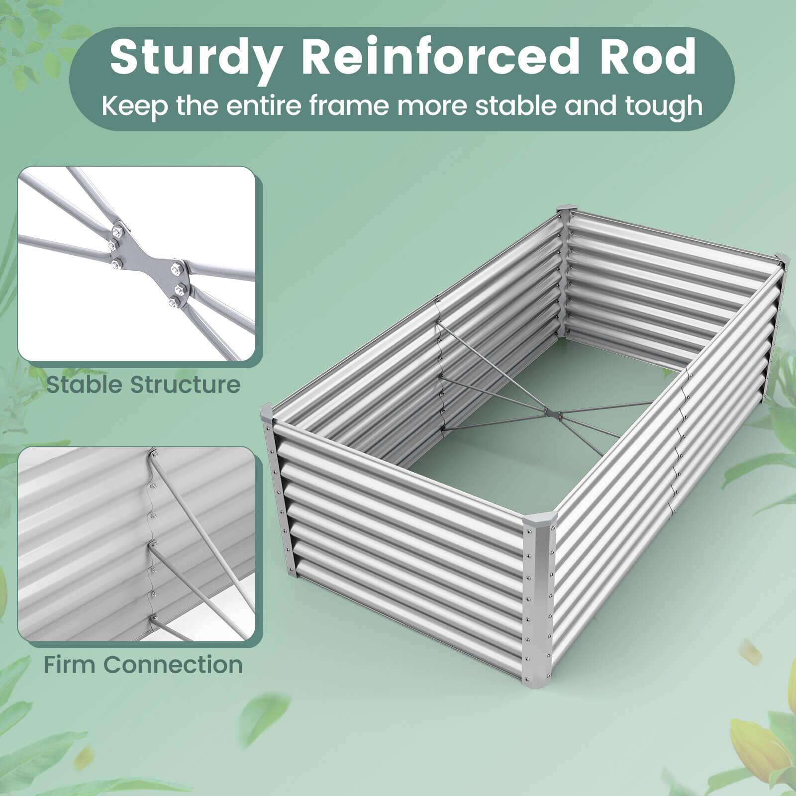 Sturdy Reinforced Rod  
Keep the entire frame more stable and tough  

Stable Structure  

Firm Connection