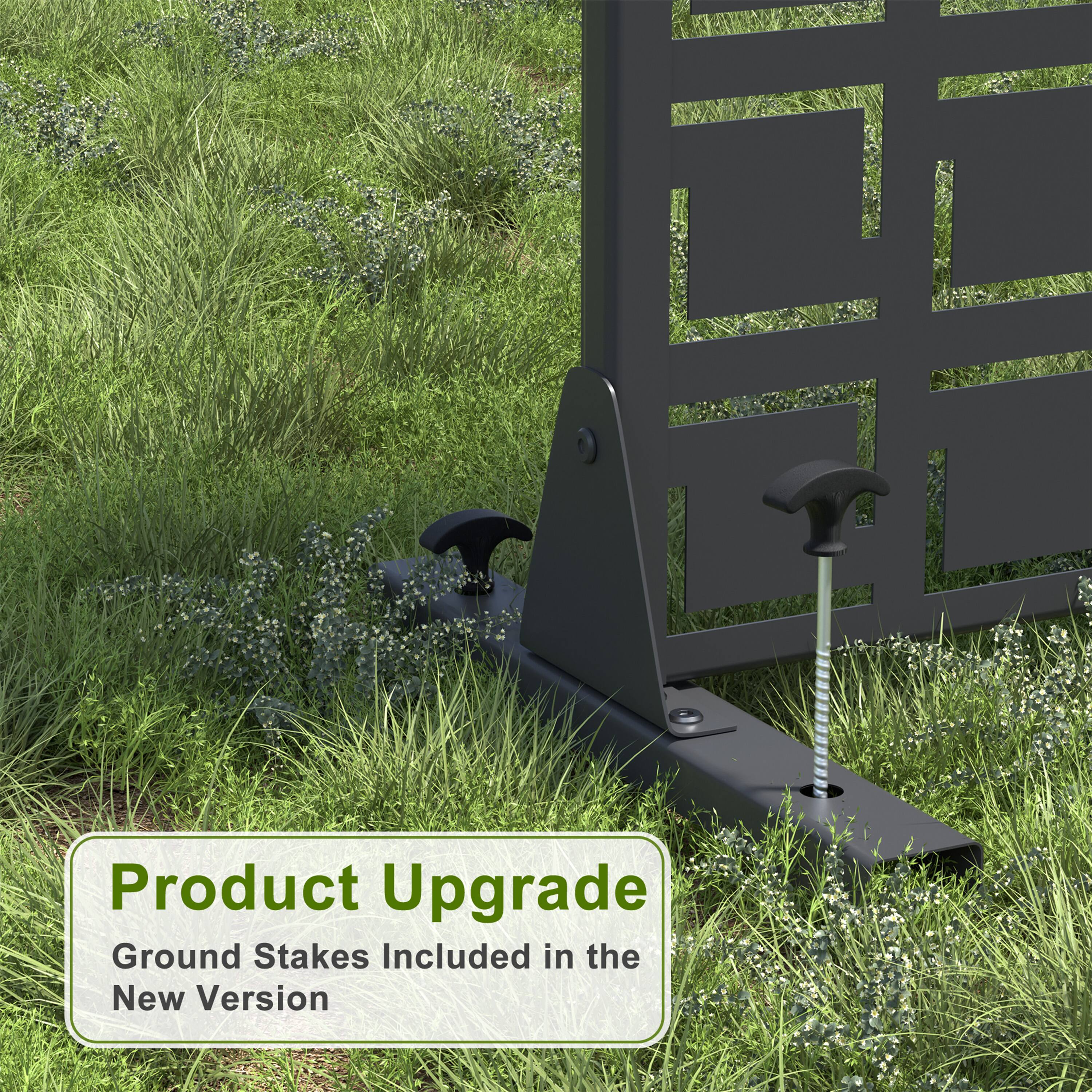 Product Upgrade  
Ground Stakes Included in the New Version