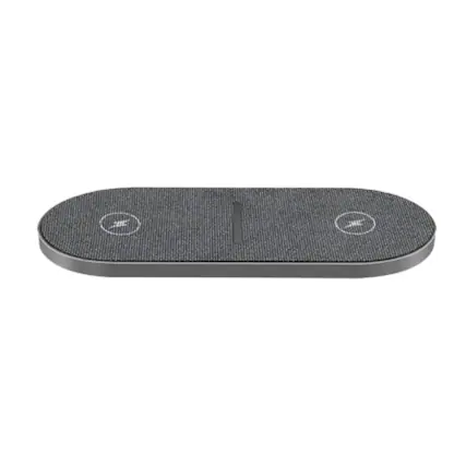 Front. Stock Preferred - 40W Dual Wireless Charger Pad for iPhone 15 Pro Max.