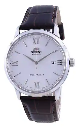Orient - Contemporary Dial Leather Automatic RA-AC0F12S10B 50M Mens Watch - White