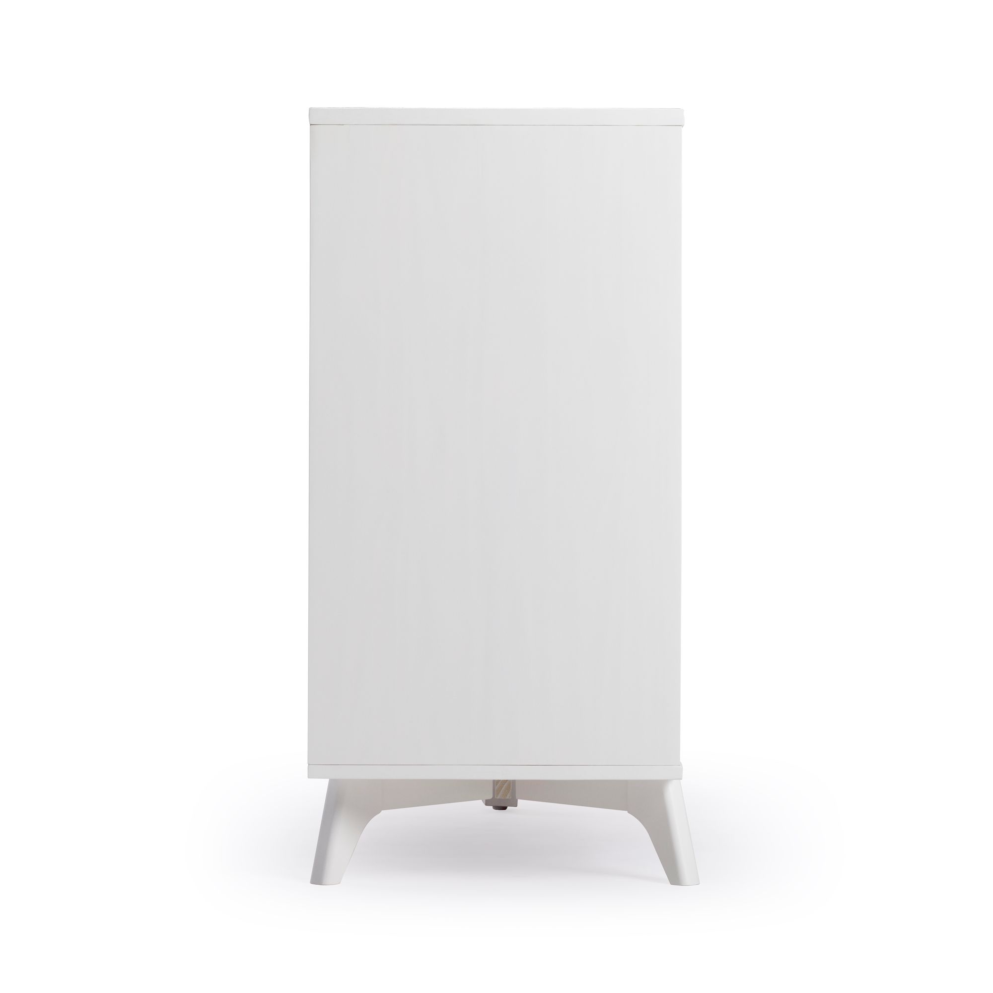 Alt View 9. Plank+Beam - Haven 6 Drawer Dresser with Brass Handle, White - White.