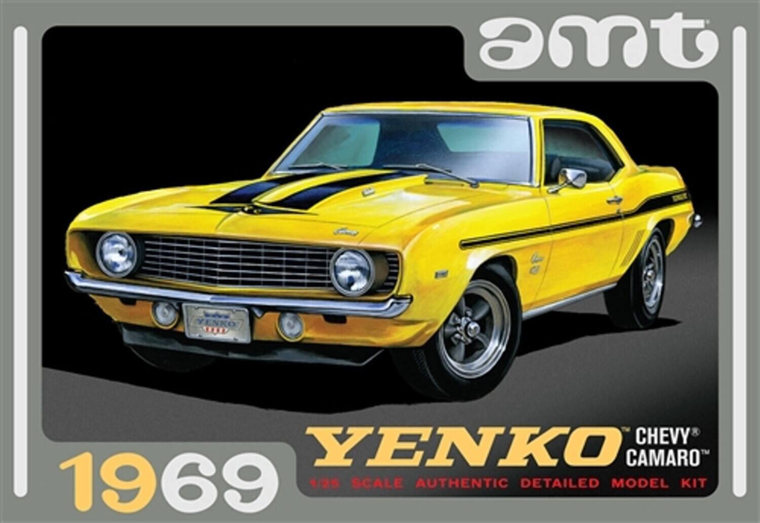 AMT Yenko Chevy Camaro 1969 1/25 Scale Authentic Detailed Model Kit