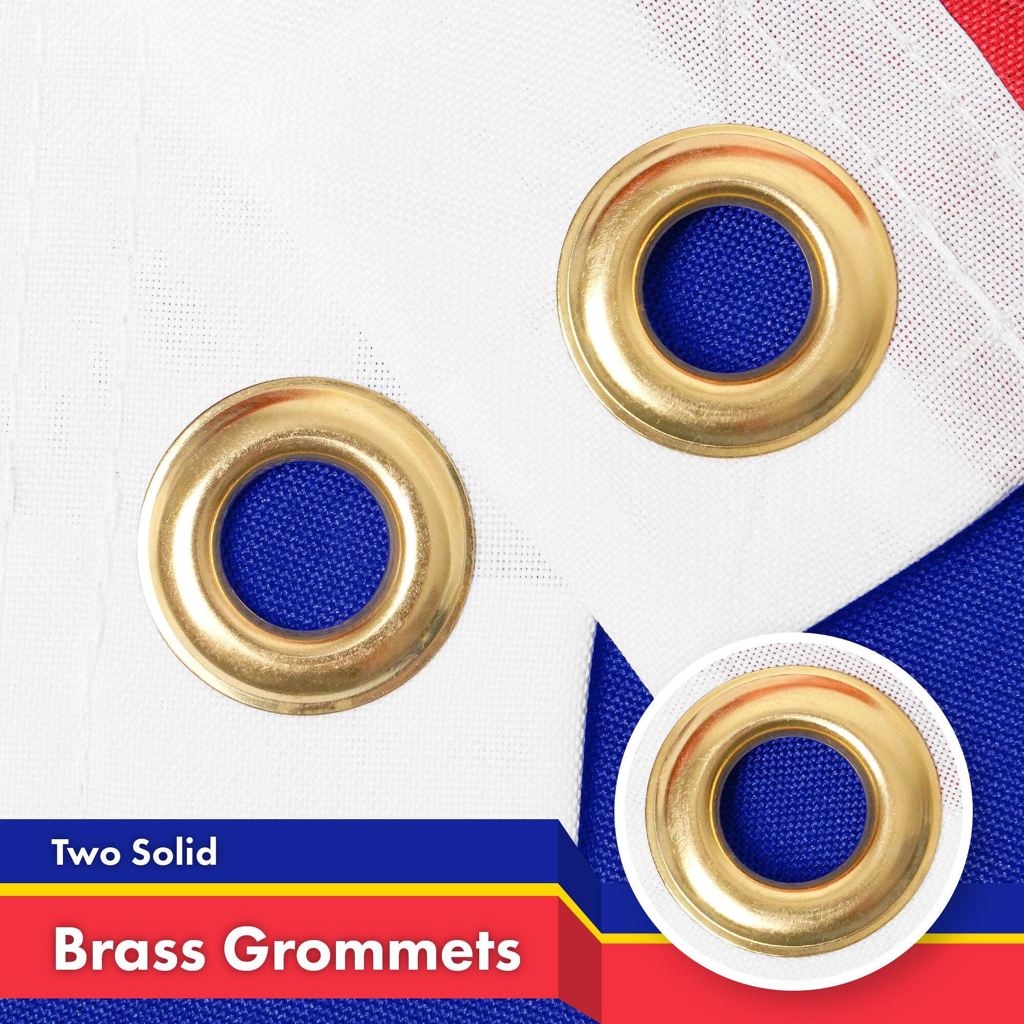 Two Solid Brass Grommets