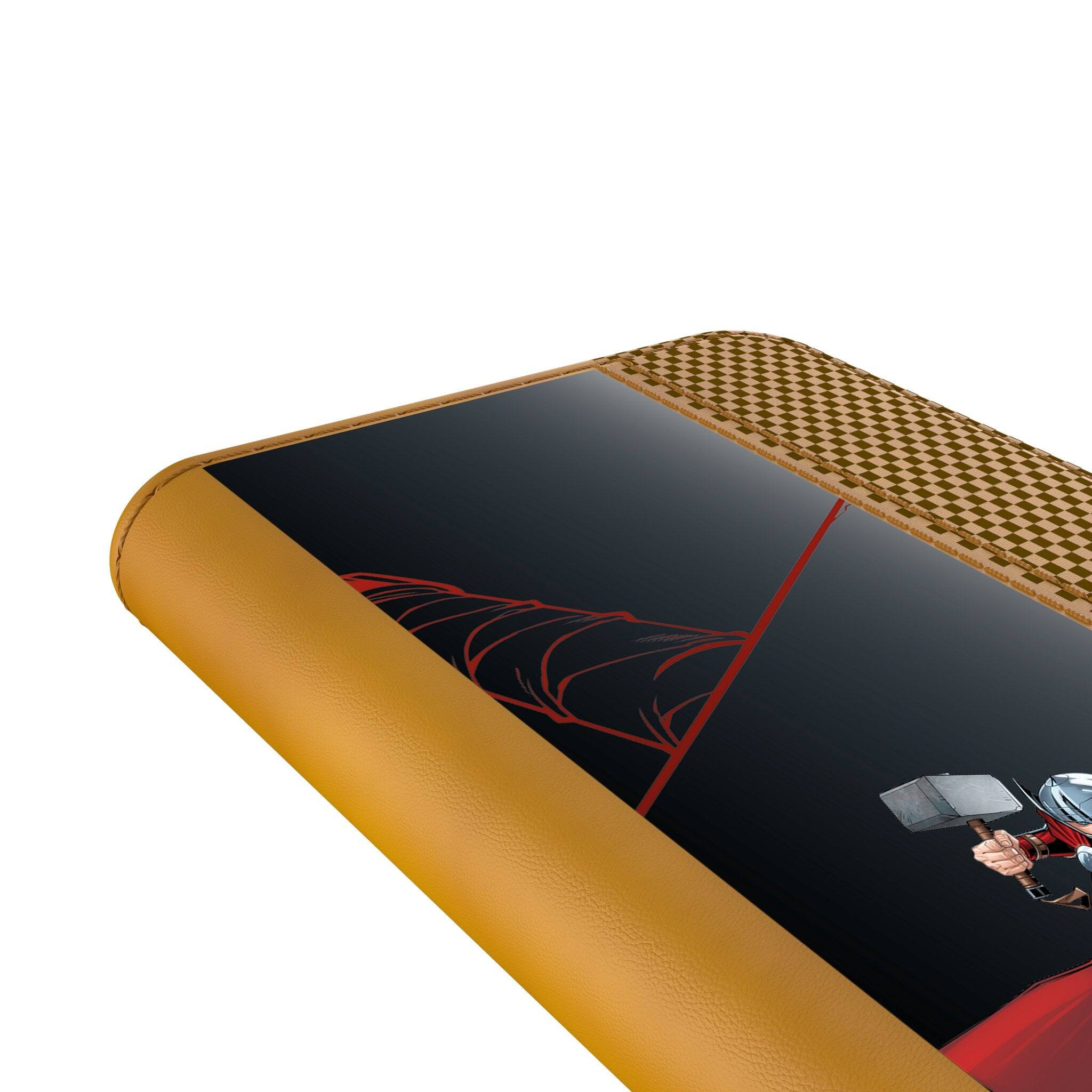 Alt View 1. Keyscaper - Marvel MechLine Folio Phone Case - Samsung Galaxy S21 Plus - Thor.