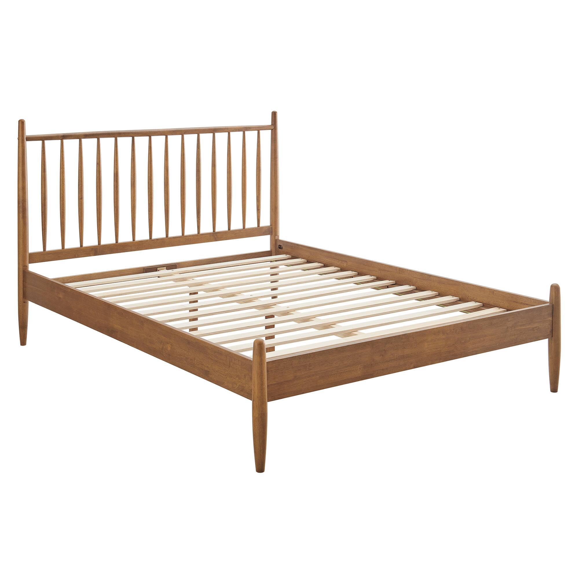 Alt View 2. Modway - Zane Size Spindle Bed by Modway - Walnut.