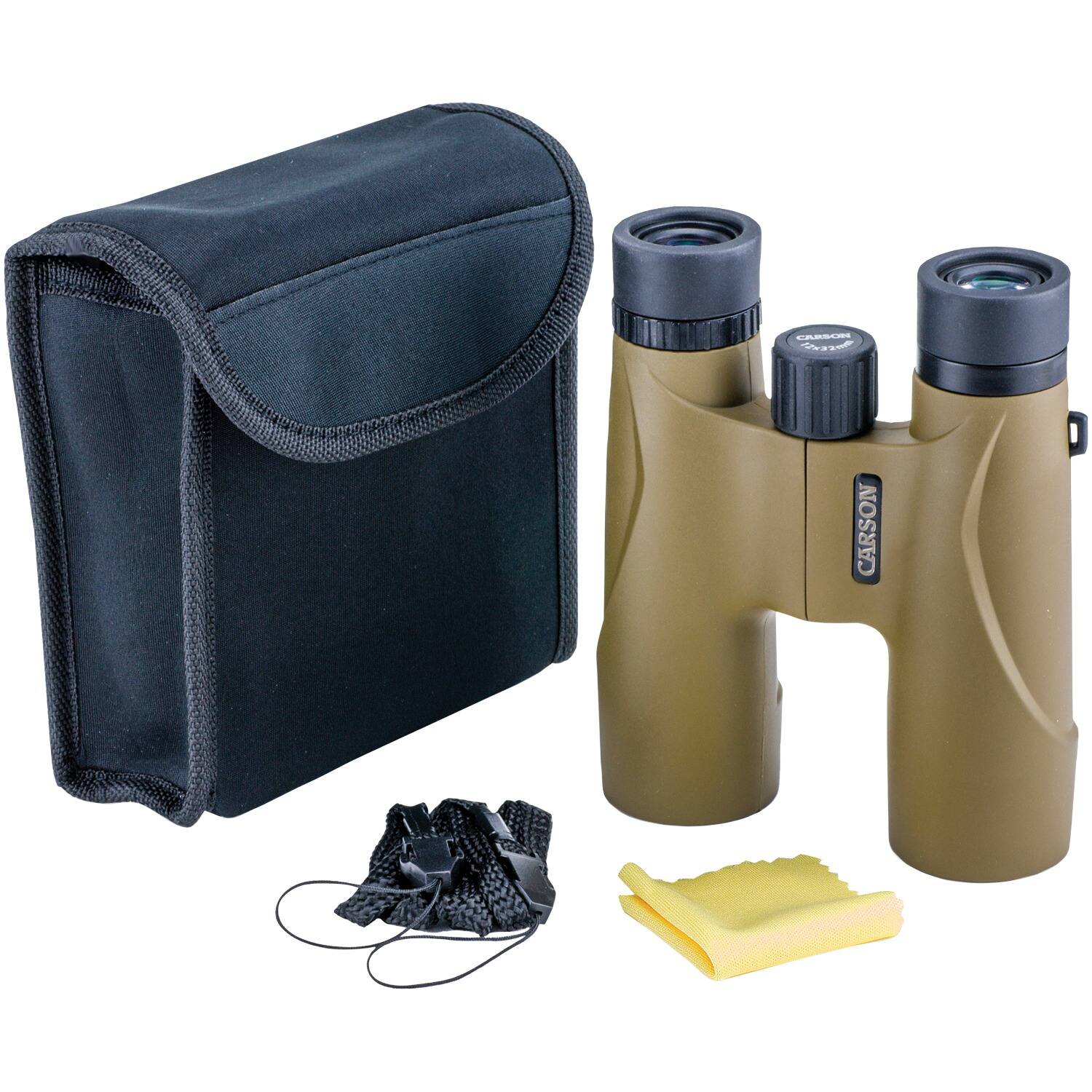Back. Carson - Stinger 12x 32mm Compact Portable Binoculars - Multi-Color.