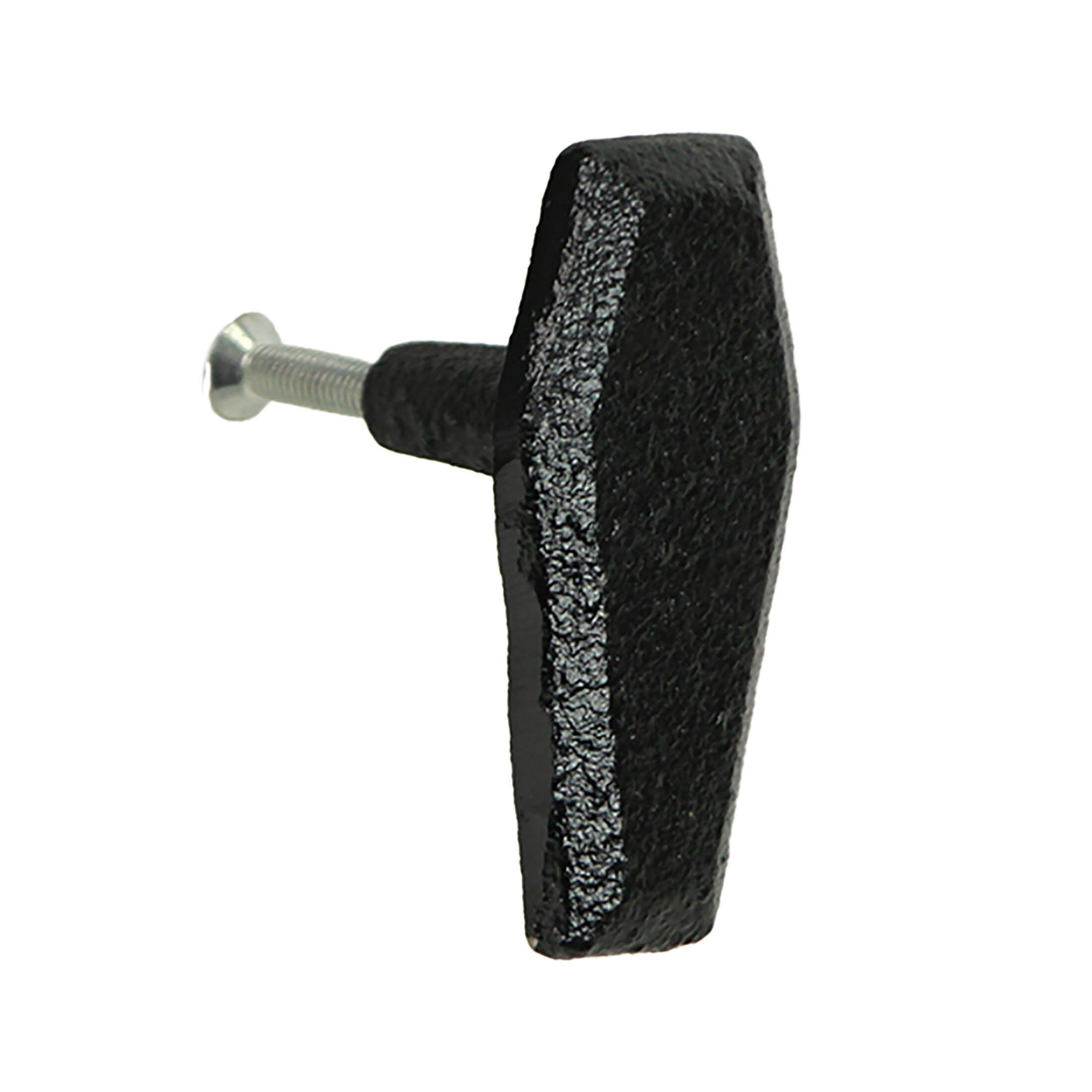 Alt View 1. Zeckos - Set of 6 Gothic Black Coffin Pulls - 2.5" x 1.5" - Cabinet Decor - Black.