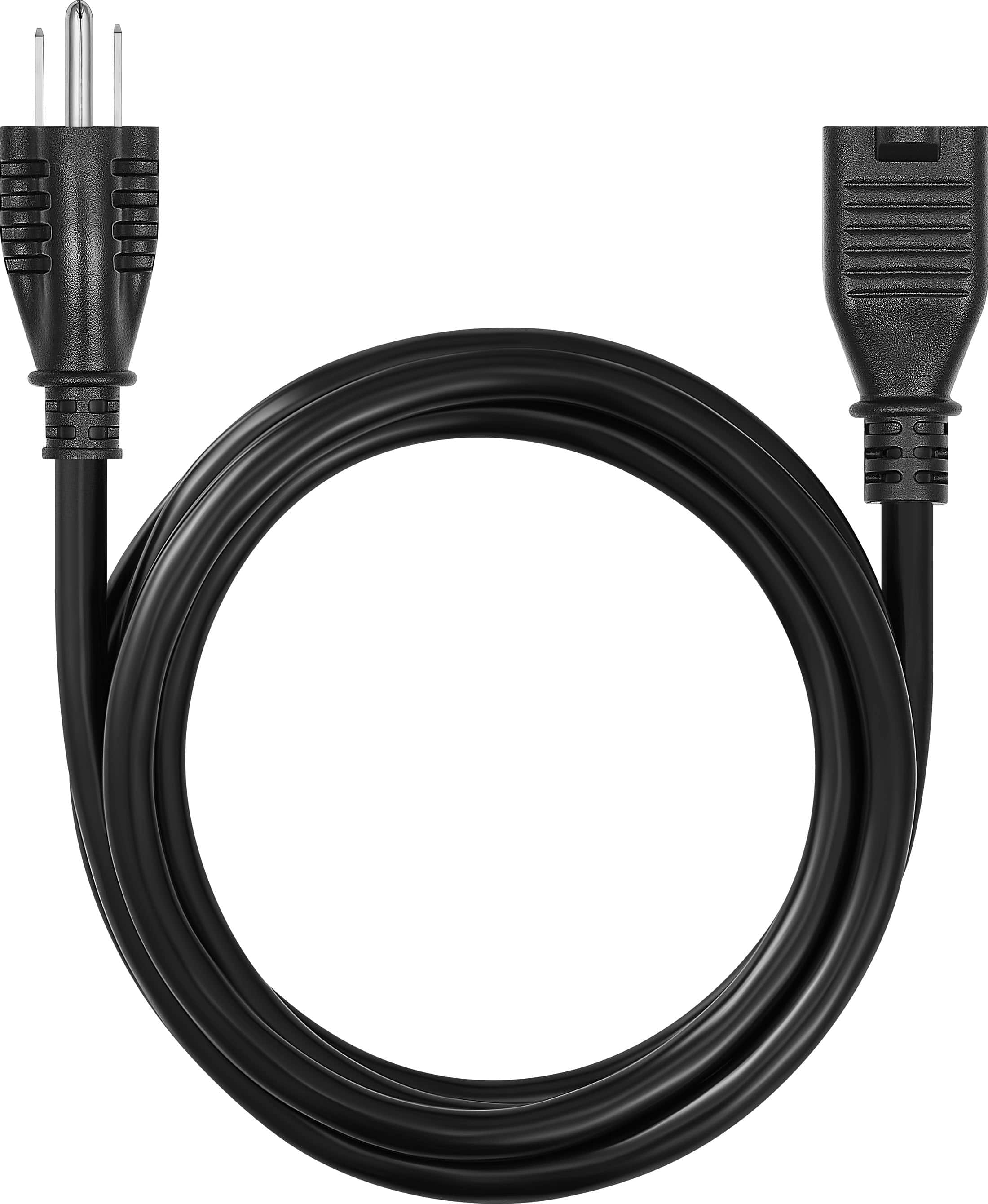 Alt View Zoom 11. Best Buy essentials™ - 6’ 16ga Indoor/Outdoor Extension Power Cord - Black.