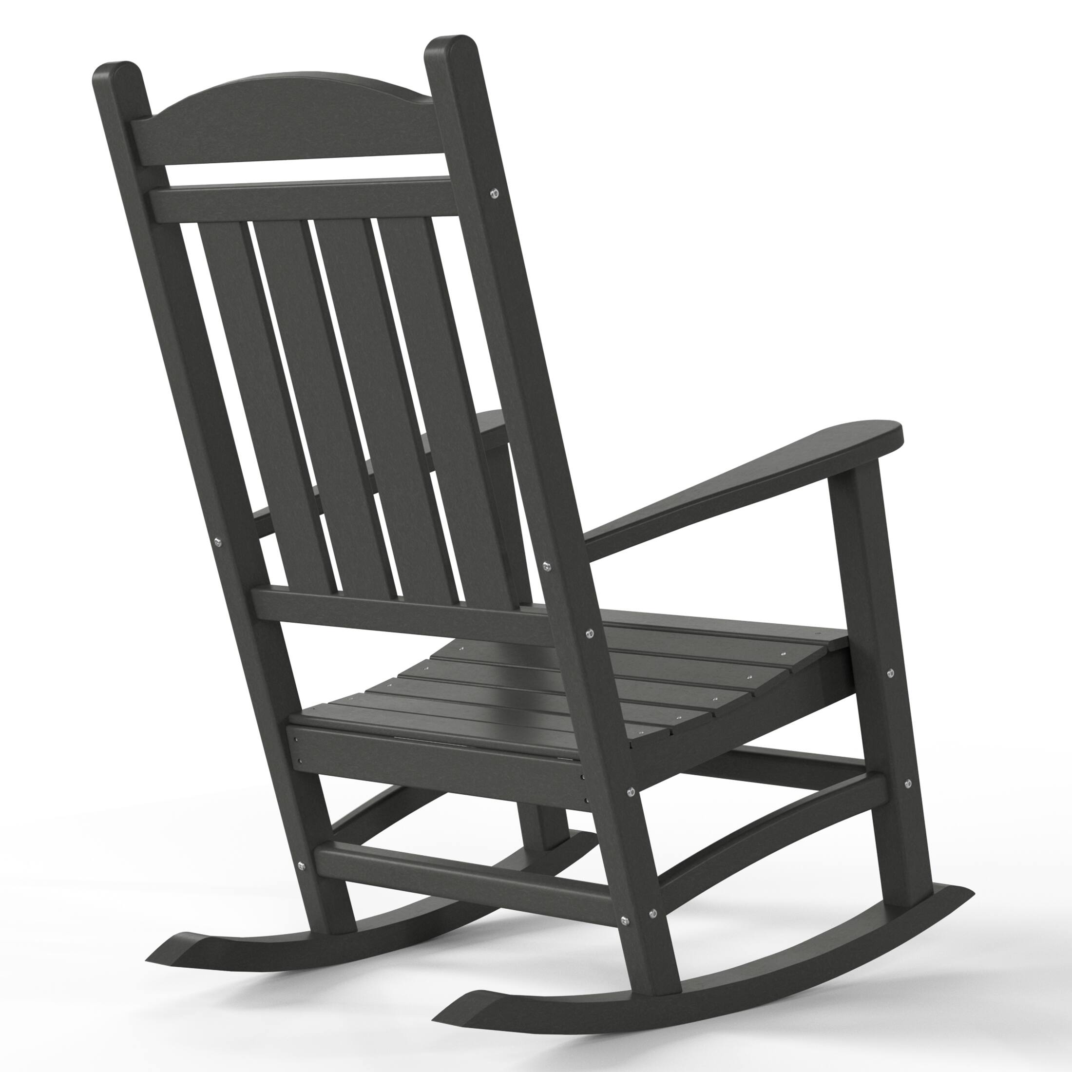 Back. WestinTrends - WestinTrends Malibu Outdoor / Patio rocking chair - Gray.