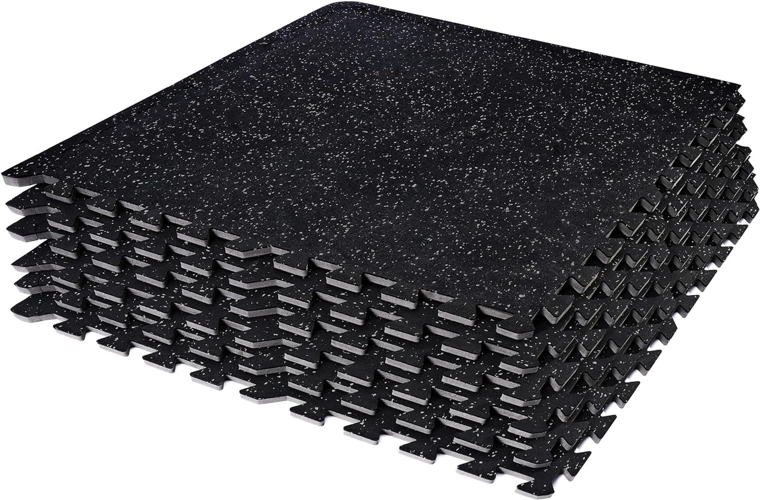 "Sorbus - Sivan Fitness 1/2"" Thick Rubber Top High-Density EVA Foam Gym Flooring for Home Gym - 48 Sq Ft Exercise Mat Tiles - Black" price history on PriceWatchPro