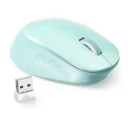 Stock Preferred - Portable 2.4GHz Wireless Silent Mouse – - Wireless - Mint Green