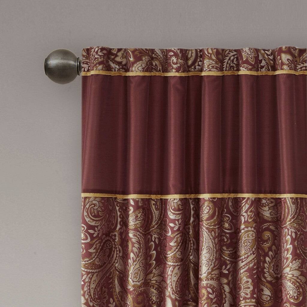 Alt View 5. BreeBe - Jacquard Curtain Panel Pair(2 Pcs Window Panels) - Multicolor.