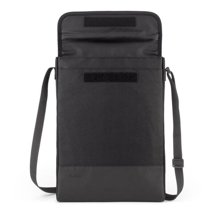 Back. Belkin - Protective Laptop Sleeve with Shoulder Strap for 11-13" Devices - Black.