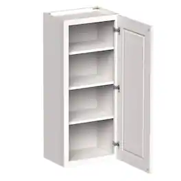 Boyel Living - 18-in W x 42-in H x 12-in D Shaker RTA Kitchen Wall Cabinet with Soft-Close - White Shaker