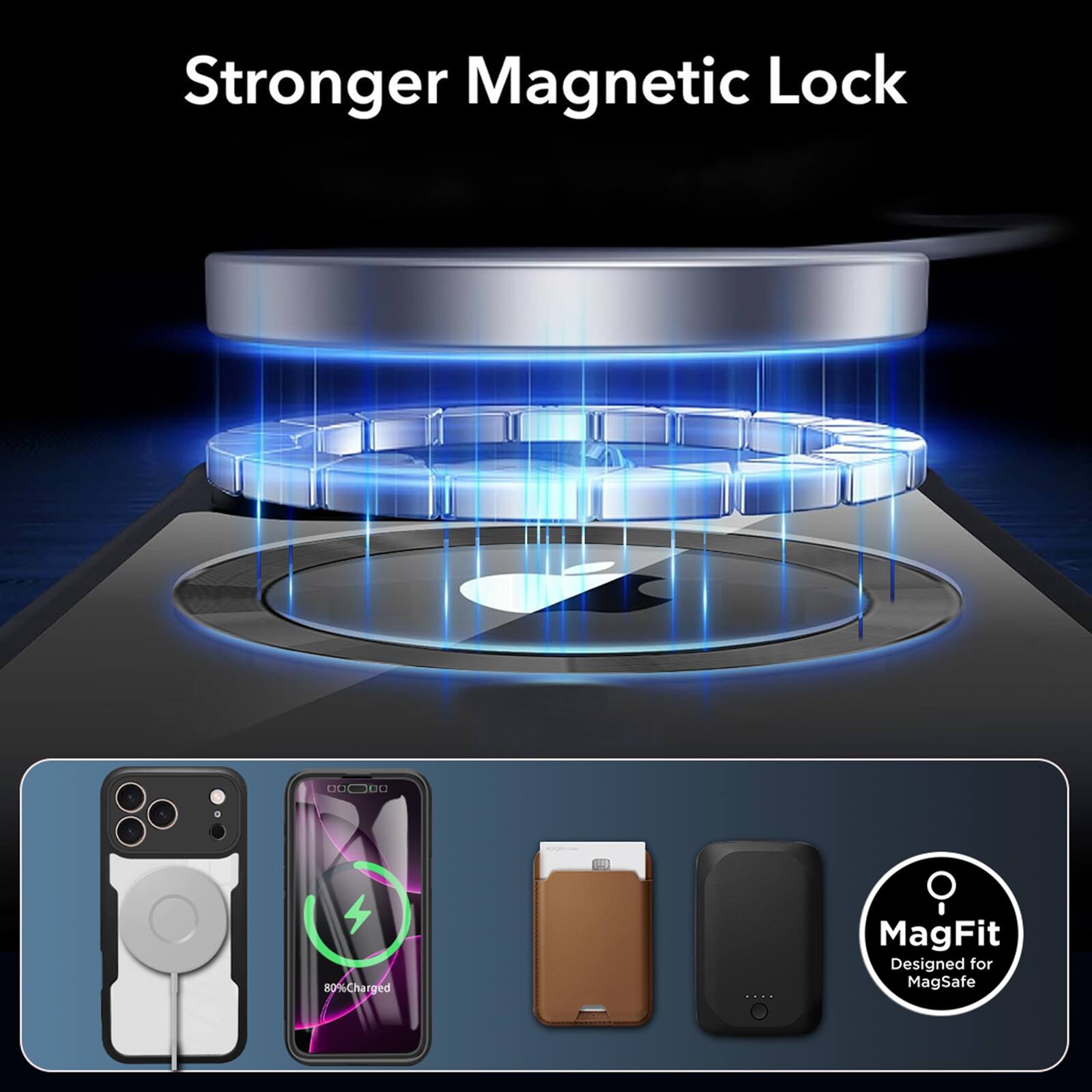 Stronger Magnetic Lock C3 EC3 80% Charged MagFit Designed for MagSafe