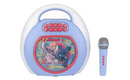 eKids - Disney Stitch Bluetooth Karaoke Machine for Kids with Wireless Microphone