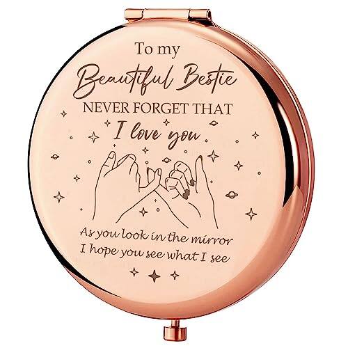 Rose Gold-bestie-2.8"L x 2.6"W