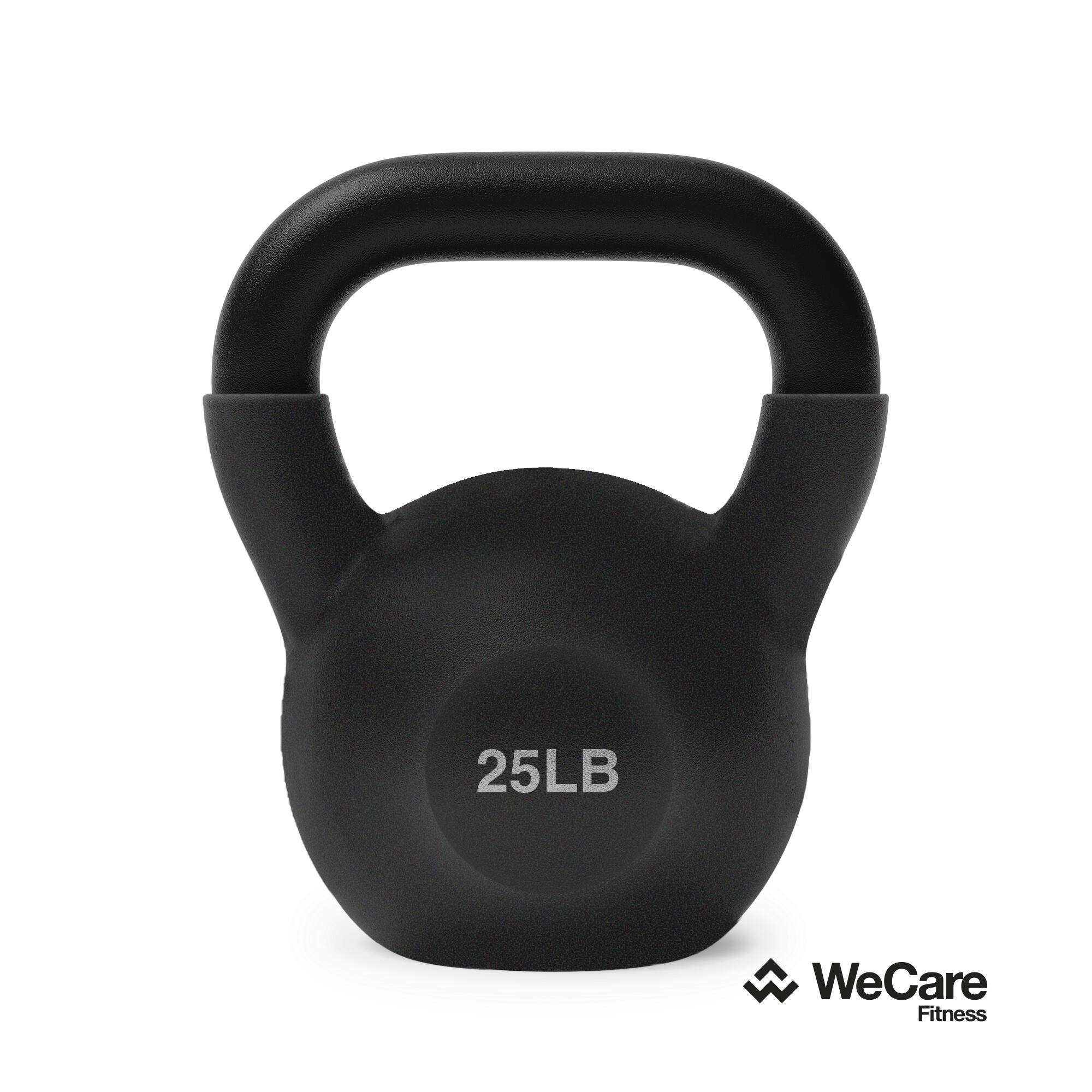 WeCare - Fitness Kettlebell 25 Lb - Black