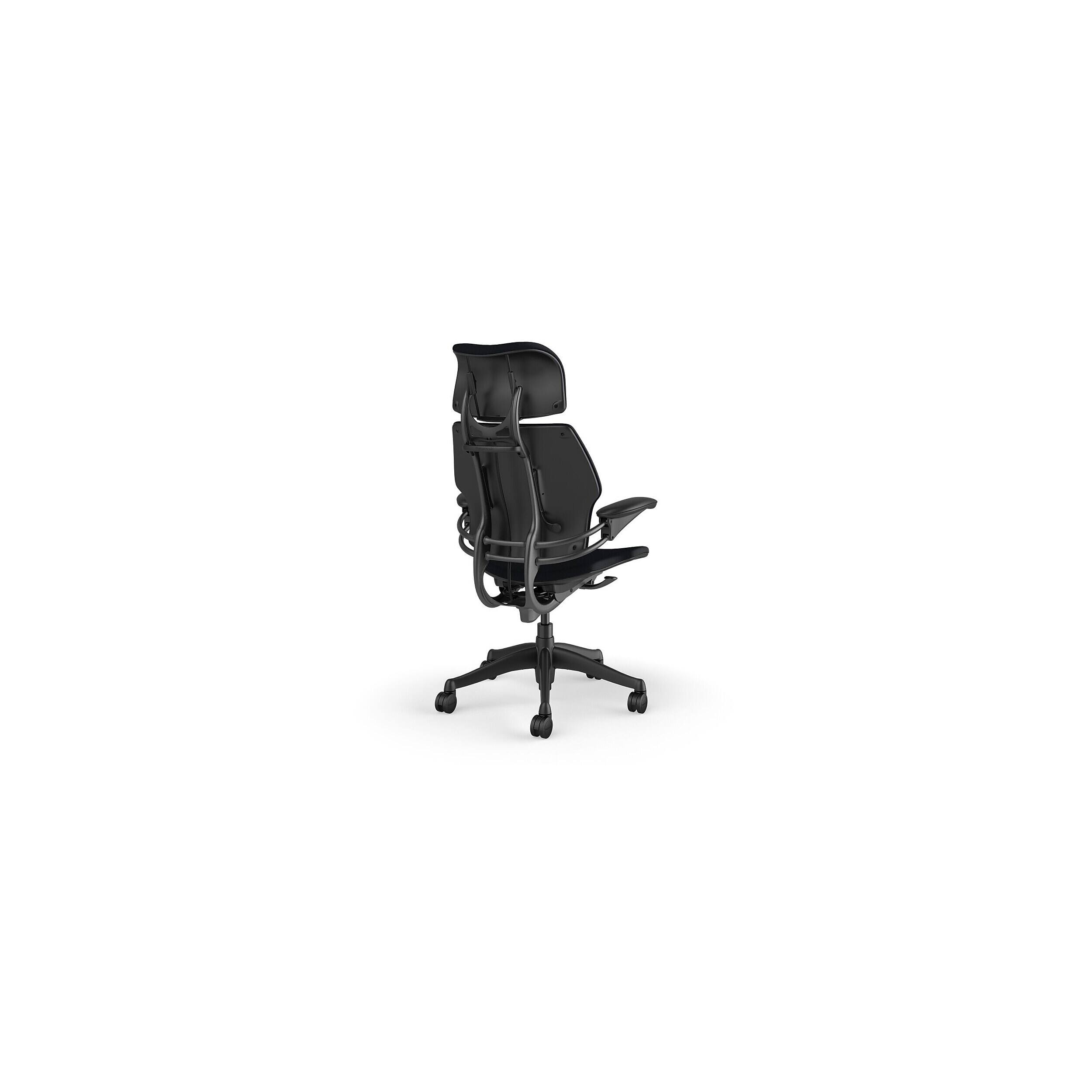 Alt View 3. Humanscale - Freedom Headrest Ergonomic Fabric Swivel Task Chair, Black (F211GCF10XFSHNSC) - Product-Specific.