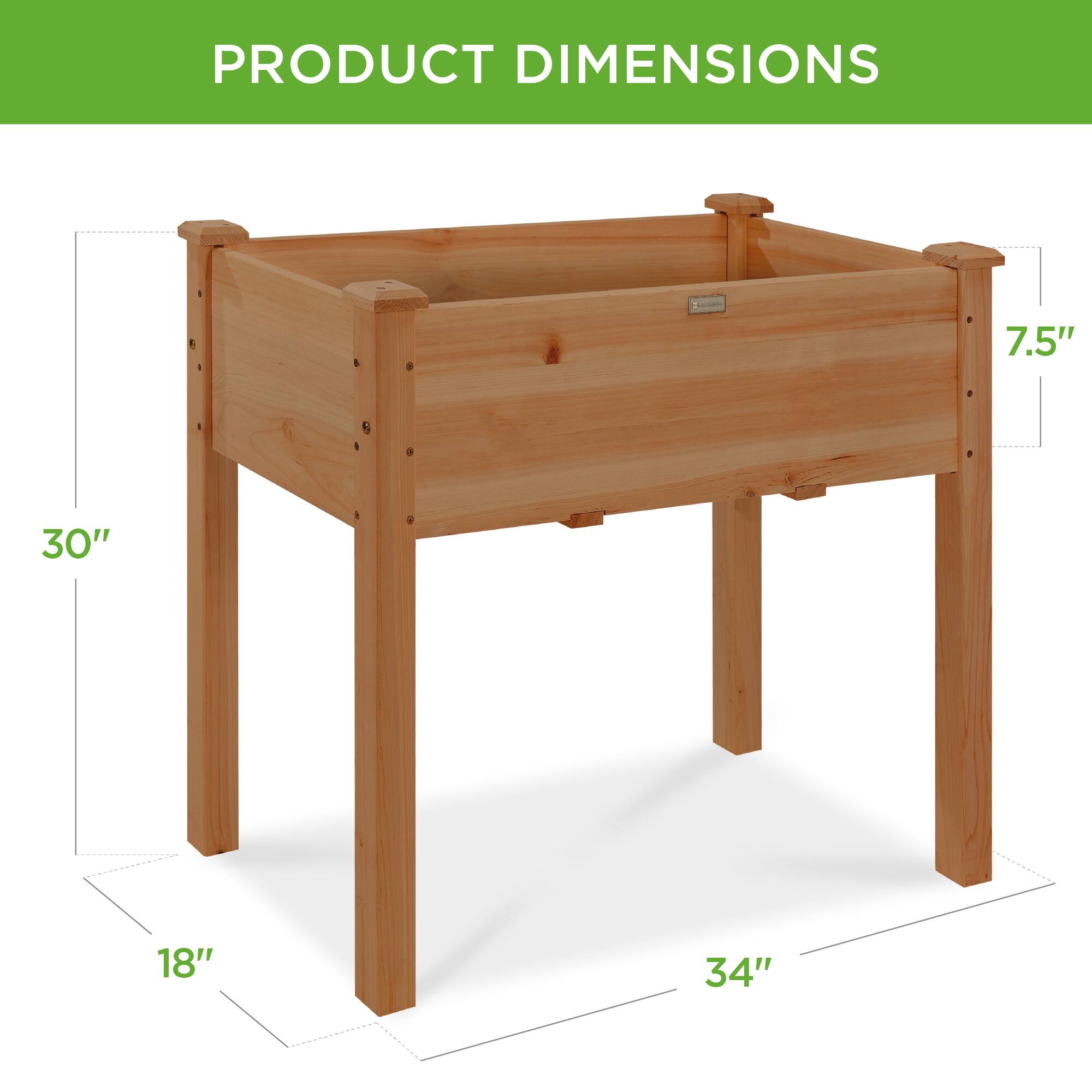 PRODUCT DIMENSIONS

7.5"  
30"  
18"  
34"