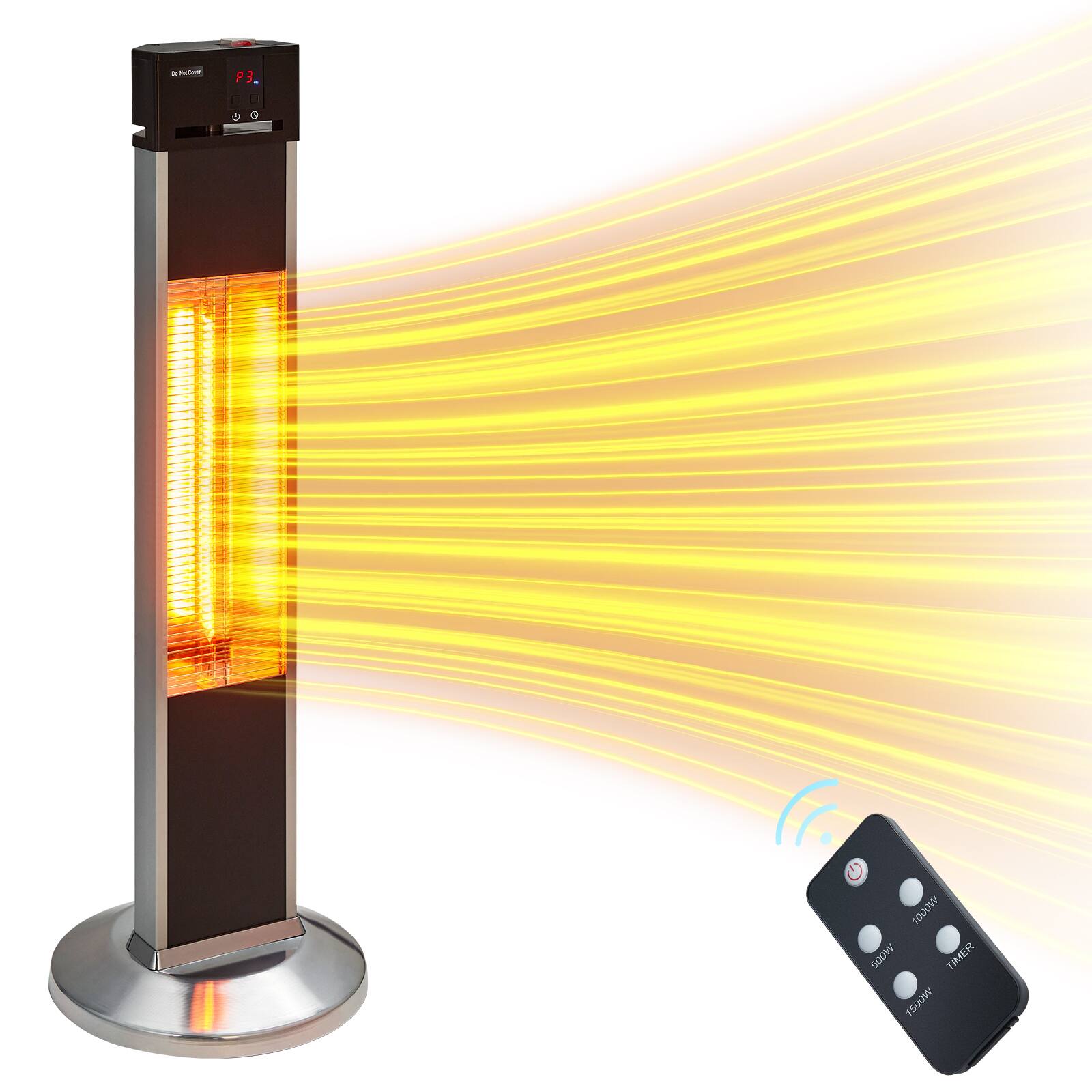 Front. Acekool - Infrared Electric-Heaters, Outdoor Patio Heater for Backyard, Patio.