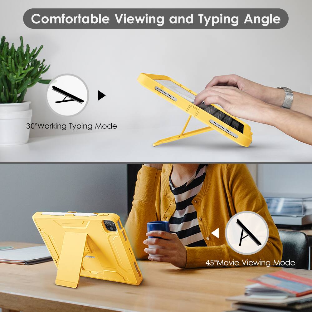 Comfortable Viewing and Typing Angle

30° Working Typing Mode

45° Movie Viewing Mode