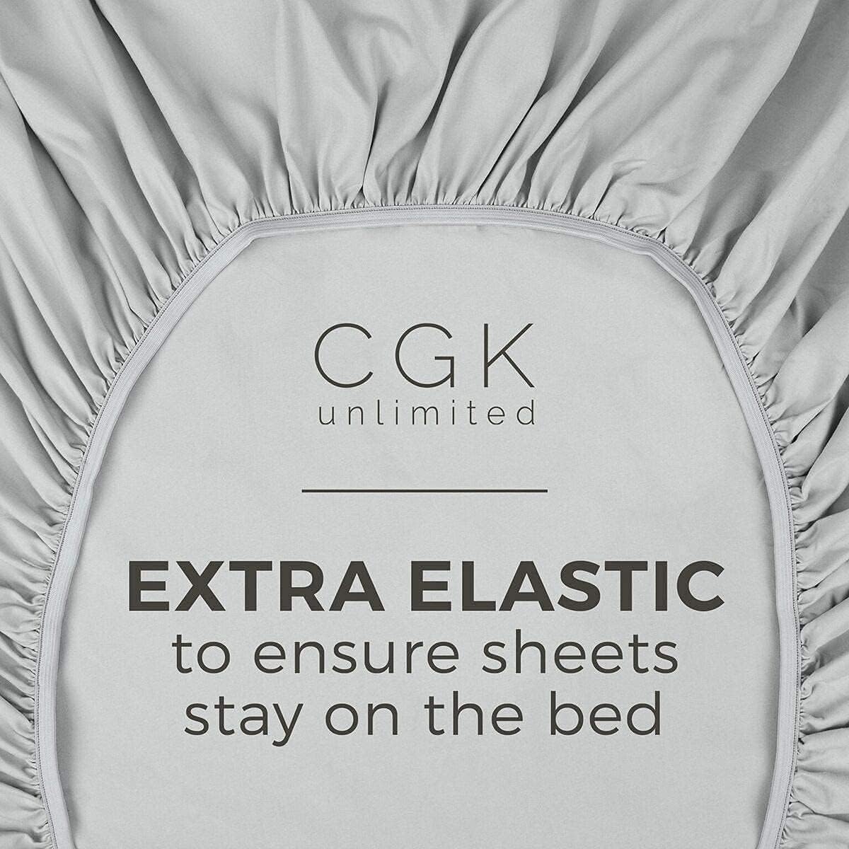 CGK unlimited  
EXTRA ELASTIC  
to ensure sheets stay on the bed