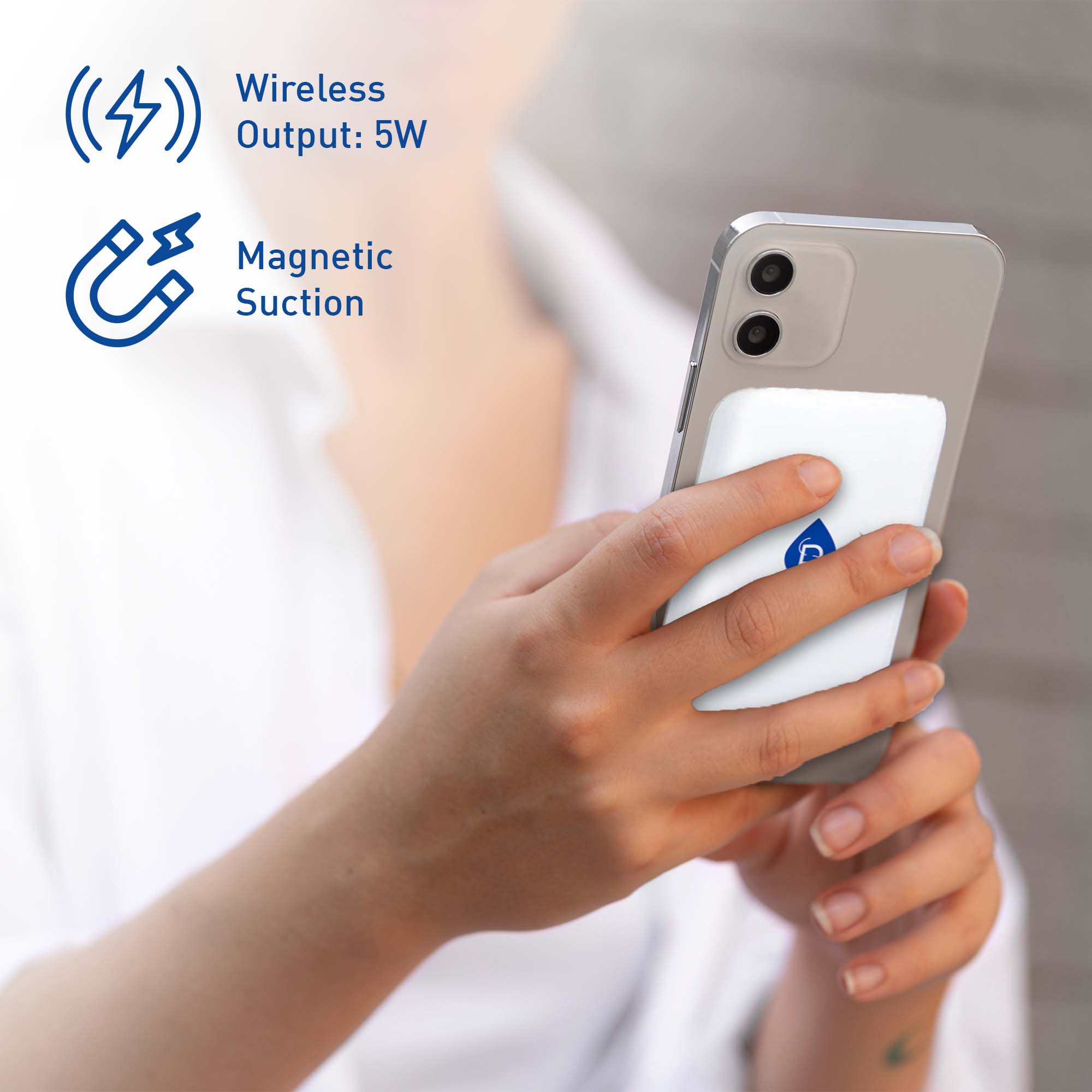 Wireless Output: 5W  
Magnetic Suction