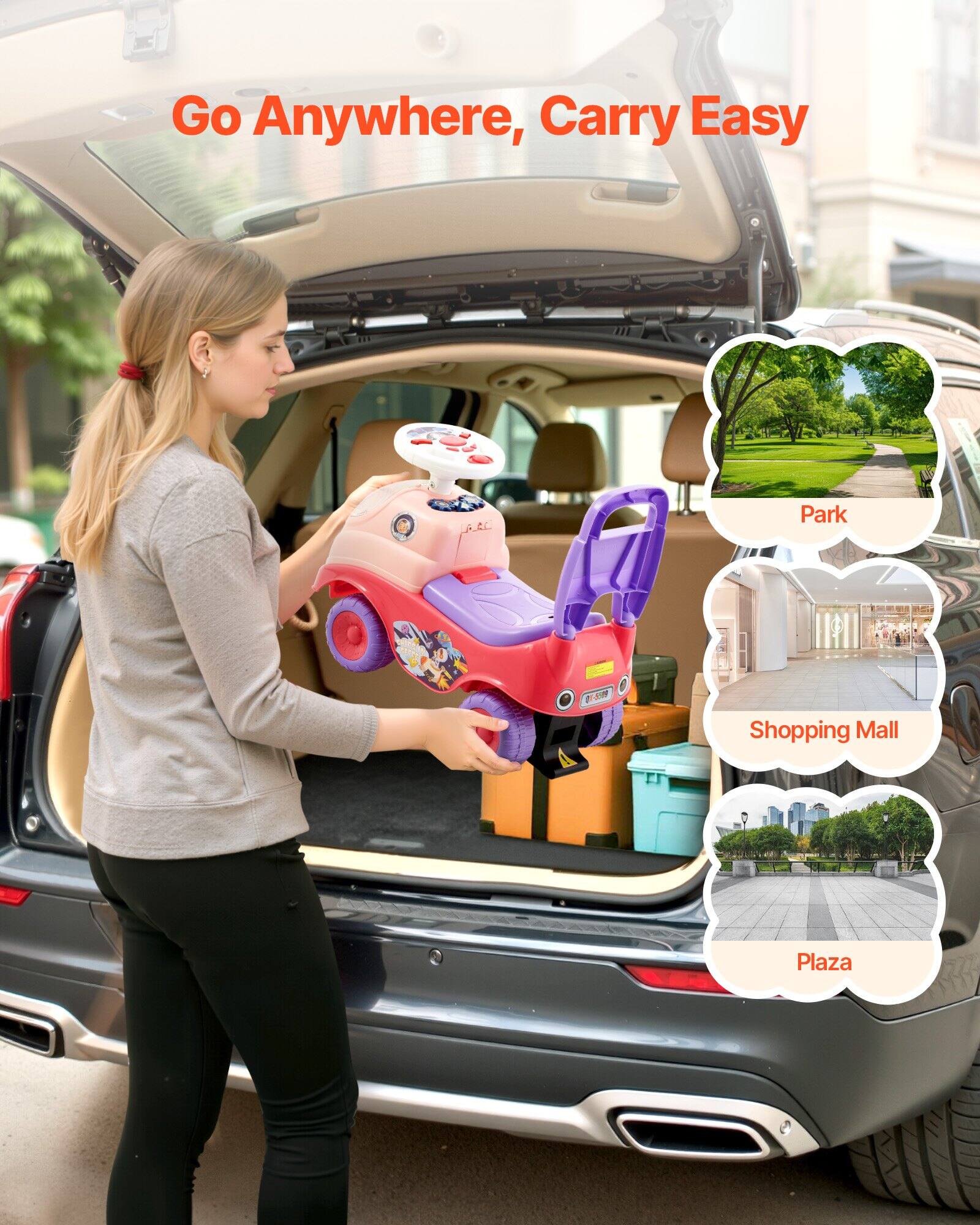 Go Anywhere, Carry Easy

Park  
Shopping Mall  
Plaza