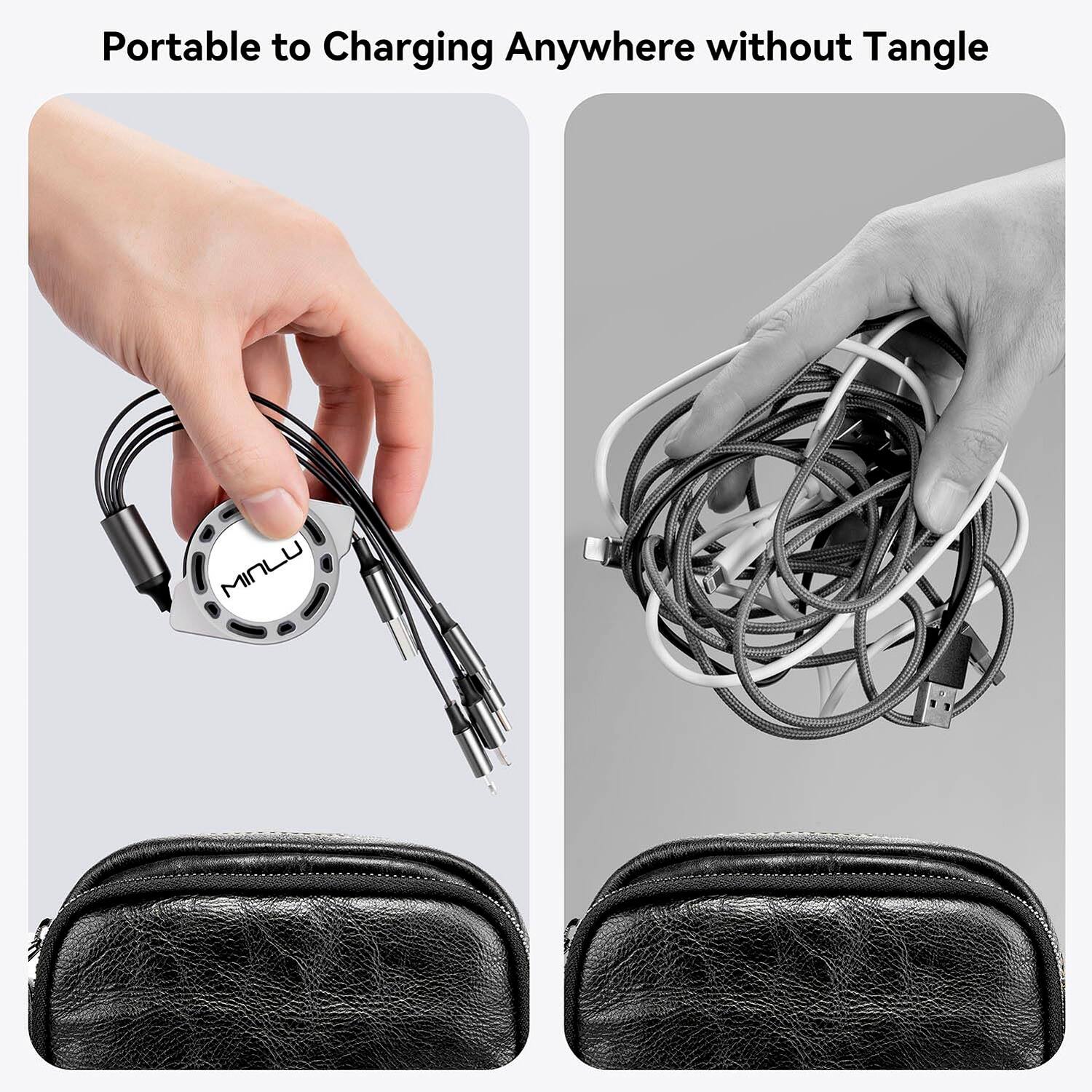 Portable to Charging Anywhere without Tangle MINLU