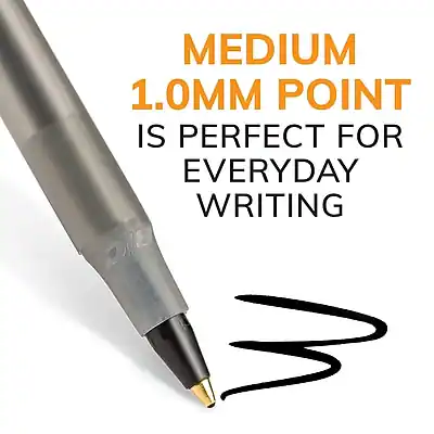 Ppen Point BIC Round Stic Xtra Life Ballpoint Pen, Medium Point, 1.0mm, 60/Pack ...