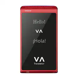 Vasco Electronics - Q1 Multi-Language Translator with Ai Voice Cloning | Up to 113 Languages with Lifetime Internet in Nearly 200 Countries - Scarlet Pulse